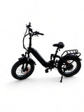 Folding fat tire electric bike, full side profile